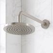 Lentz Thermostatic Shower System With Slide Bar and Hand Shower - Knob Handles - Brushed Nickel, , large image number 1