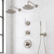 Lentz Thermostatic Shower System With Dual Showerheads and Hand Shower - Lever Handles, , large image number 1