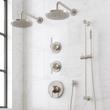 Lentz Thermostatic Shower System - Dual Showerheads, Slide Bar and Hand Shower - Lever Handles, , large image number 1