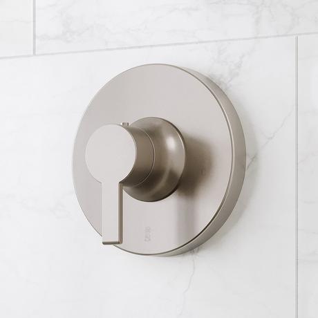 Lentz Thermostatic Shower System - Dual Showerheads, Slide Bar and Hand Shower - Lever Handles