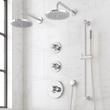 Lentz Thermostatic Shower System - Dual Showerheads, Slide Bar and Hand Shower - Knob Handles, , large image number 2