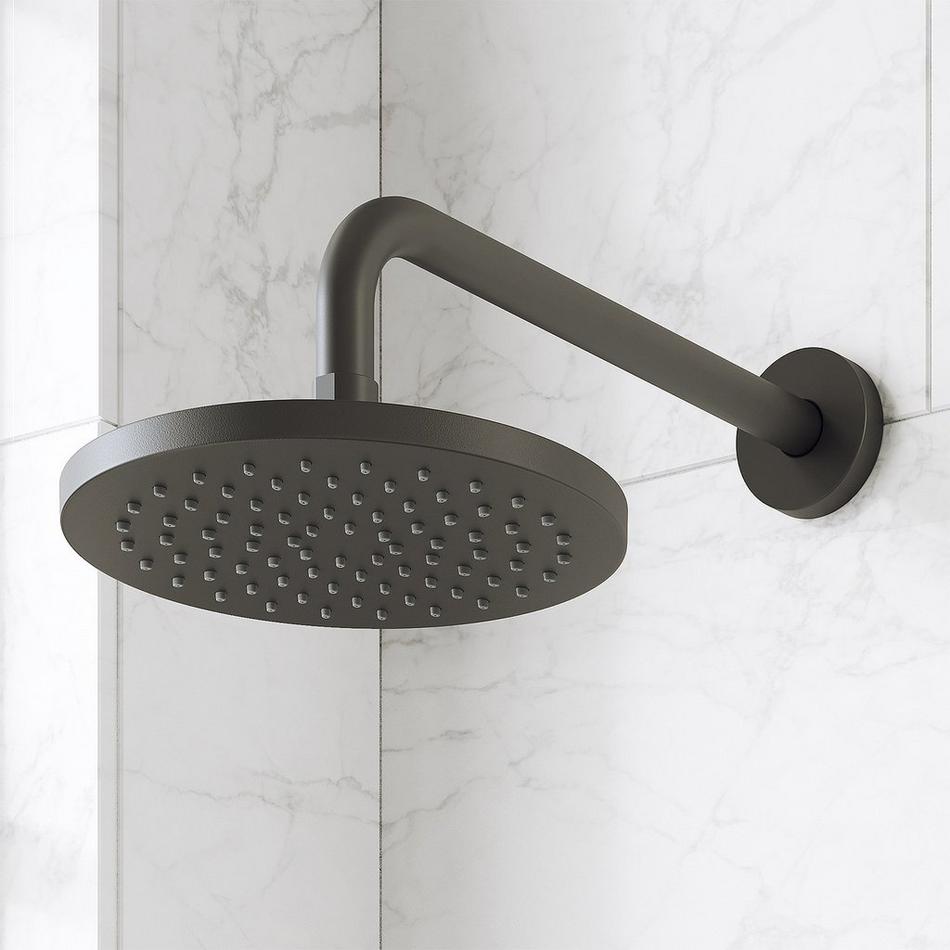 Lentz Thermostatic Shower System With 3 Body Sprays and Hand Shower - Lever Handles - Matte Black, , large image number 1