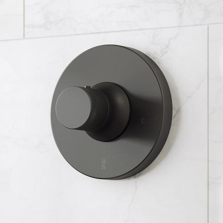 Lentz Thermostatic Shower System With 3 Body Sprays and Hand Shower - Lever Handles