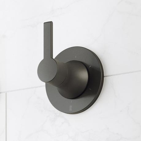 Lentz Thermostatic Shower System With 3 Body Sprays and Hand Shower - Knob Handles