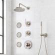 Lentz Thermostatic Shower System With 3 Body Sprays and Hand Shower - Knob Handles, , large image number 1