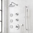 Lentz Thermostatic Shower System - 3 Body Sprays, Slide Bar and Hand Shower - Knob Handles, , large image number 2