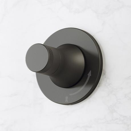 Lentz Thermostatic Shower System - 3 Body Sprays, Slide Bar and Hand Shower - Knob Handles