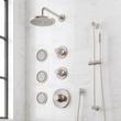 Lentz Thermostatic Shower System - 3 Body Sprays, Slide Bar and Hand Shower - Knob Handles, , large image number 1