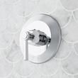 Elita Thermostatic Shower Valve Trim and 1/2" Rough-In Valve - Lever Handle - Chrome, , large image number 0