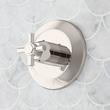 Elita Thermostatic Shower Valve Trim and 1/2" Rough-In Valve - Cross Handle - Polished Nickel, , large image number 0