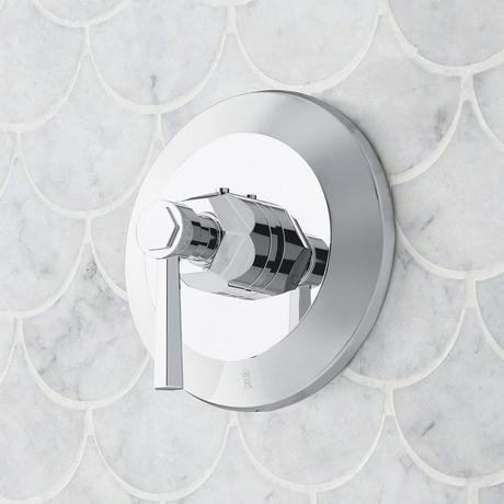 Elita Thermostatic Shower System With Hand Shower - Lever Handles