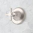 Elita Thermostatic Shower System With Hand Shower - Cross Handles - Polished Nickel, , large image number 3