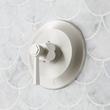 Elita Thermostatic Shower System With Slide Bar and Hand Shower - Lever Handles - Brushed Nickel, , large image number 4