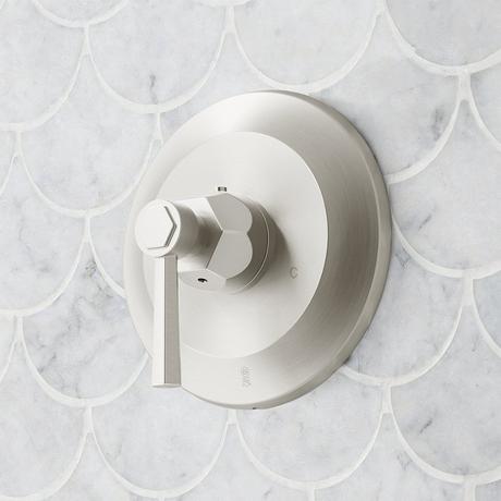 Elita Thermostatic Shower System With Slide Bar and Hand Shower - Lever Handles