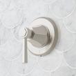 Elita Thermostatic Shower System With Slide Bar and Hand Shower - Lever Handles - Brushed Nickel, , large image number 3