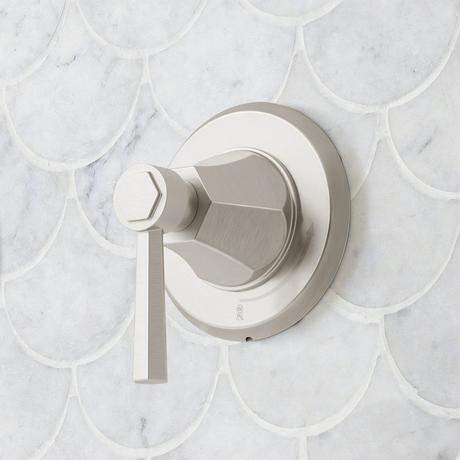 Elita Thermostatic Shower System With Slide Bar and Hand Shower - Lever Handles