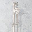 Elita Thermostatic Shower System With Slide Bar and Hand Shower - Cross Handles - Polished Nickel, , large image number 5