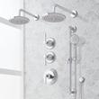 Elita Thermostatic Shower System - Dual Showerheads, Slide Bar and Hand Shower - Lever Handles, , large image number 2