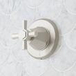 Elita Thermostatic Shower System - Dual Showerheads, Slide Bar and Hand Shower-Cross-Brushed Nickel, , large image number 2