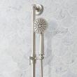 Elita Thermostatic Shower System - Dual Showerheads, Slide Bar and Hand Shower-Cross-Brushed Nickel, , large image number 5
