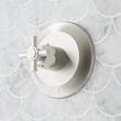 Elita Thermostatic Shower System - Dual Showerheads, Slide Bar and Hand Shower-Cross-Brushed Nickel, , large image number 4