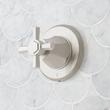 Elita Thermostatic Shower System - Dual Showerheads, Slide Bar and Hand Shower-Cross-Brushed Nickel, , large image number 3