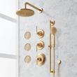 Elita Thermostatic Shower System - 3 Body Sprays, Slide Bar and Hand Shower - Lever Handles, , large image number 0