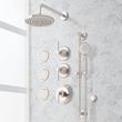 Elita Thermostatic Shower System - 3 Body Sprays, Slide Bar and Hand Shower - Lever Handles, , large image number 3