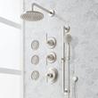 Elita Thermostatic Shower System - 3 Body Sprays, Slide Bar and Hand Shower - Lever Handles, , large image number 1