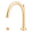 Lentz 4-Hole Roman Tub Faucet and Hand Shower - Less Handles - Brushed Gold, , large image number 0