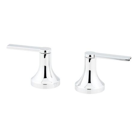 Lever Handles for Lentz 4-Hole Roman Tub Faucet and Hand Shower - Chrome