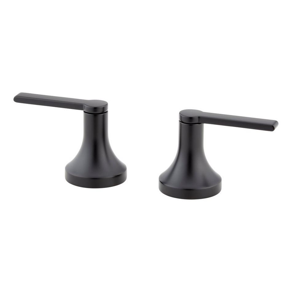 Lever Handles for Lentz 4-Hole Roman Tub Faucet and Hand Shower - Matte Black, , large image number 0