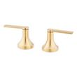 Lever Handles for Lentz 4-Hole Roman Tub Faucet and Hand Shower - Brushed Gold, , large image number 0