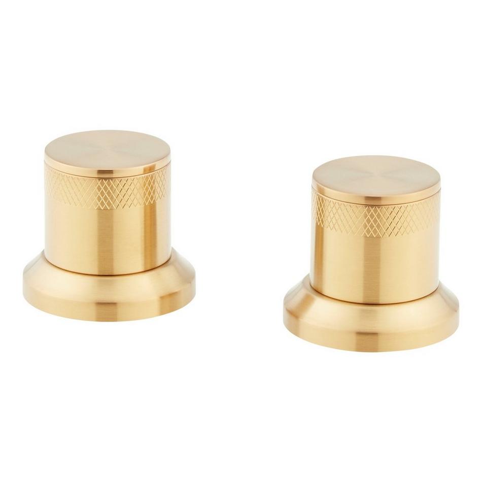 Knob Handles for Lentz 4-Hole Roman Tub Faucet and Hand Shower - Brushed Gold, , large image number 0