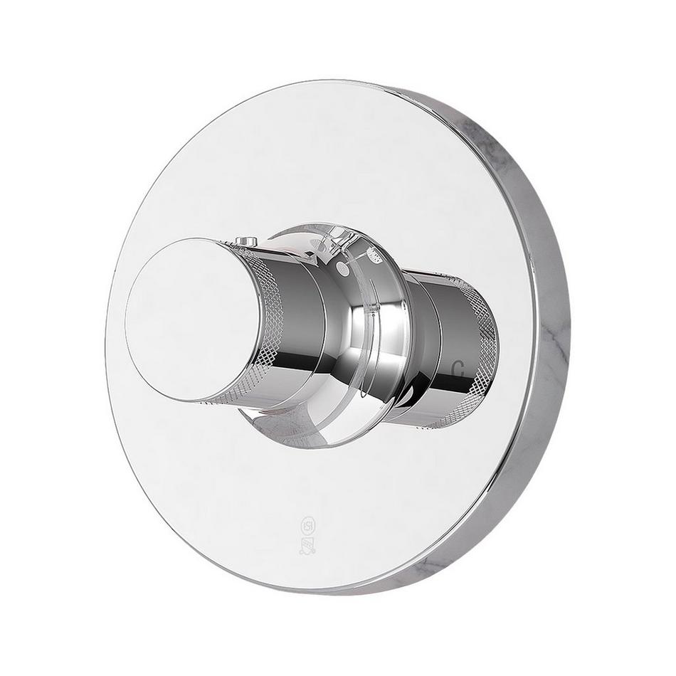 Lentz Thermostatic Shower Valve Trim - Less Handle - Chrome, , large image number 0