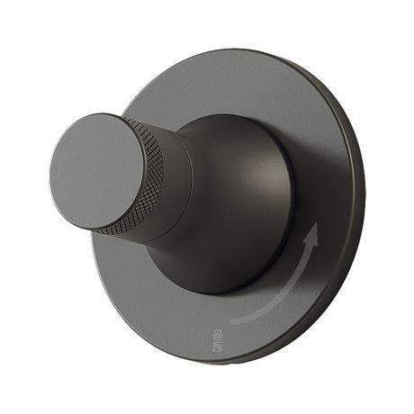 Lentz In-Wall Shower Volume Control Trim - Less Handle - Matte Black