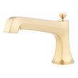 Elita 4-Hole Roman Tub Faucet and Hand Shower - Less Handles - Brushed Gold, , large image number 0