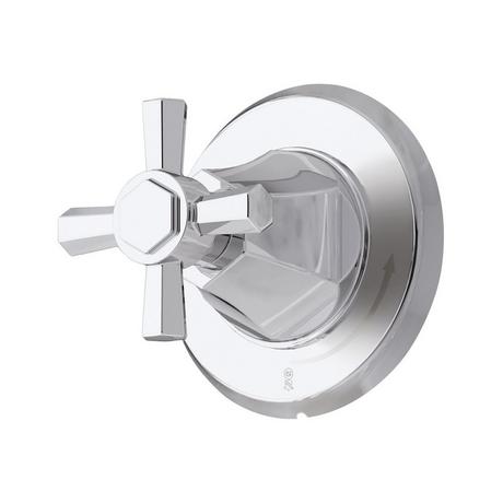 Elita In-Wall Shower Volume Control Trim - Less Handle - Chrome