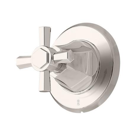 Elita In-Wall Shower Volume Control Trim - Less Handle - Polished Nickel