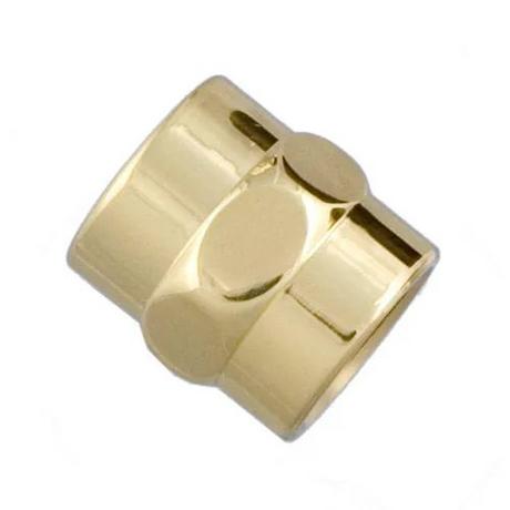 Solid Brass Decorative Pipe Coupling - 1/2" IPS
