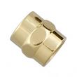Solid Brass Decorative Pipe Coupling - 1/2" IPS, , large image number 1