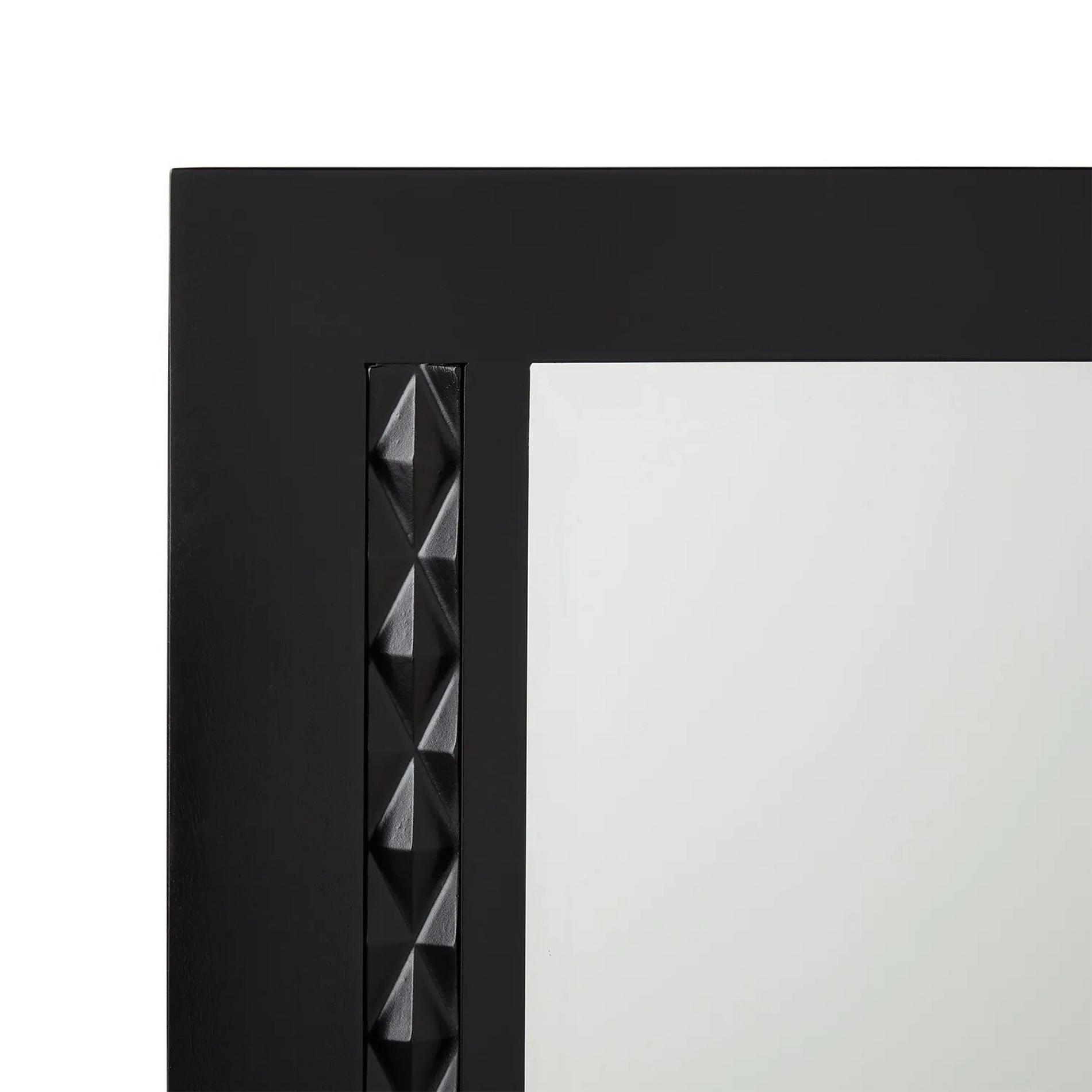 30" Thorton Mahogany Vanity Mirror Black Signature Hardware