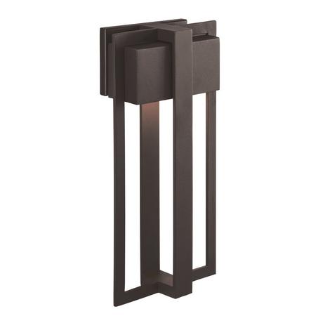 Shockoe Outdoor Entrance Wall Sconce - Single LED Light - Chocolate Bronze