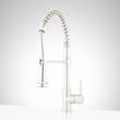 Swinton Single-Hole Stainless Steel Outdoor Kitchen Faucet with Pull-Down Spring Spout, , large image number 1