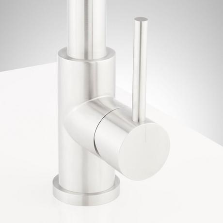 Swinton Single-Hole Stainless Steel Outdoor Kitchen Faucet with Pull-Down Spring Spout