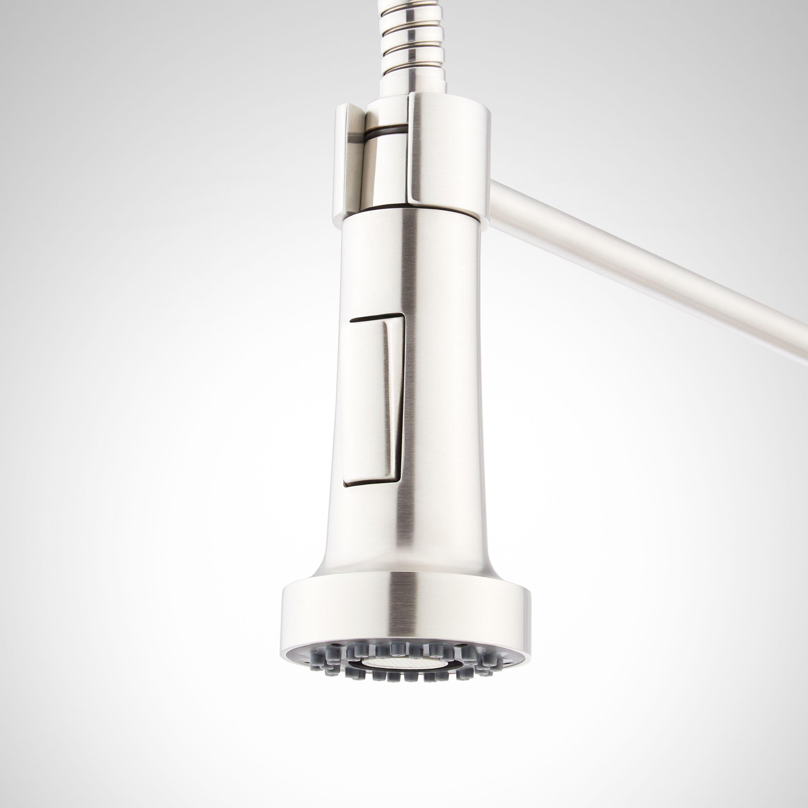 Swinton Single-Hole Stainless Steel Outdoor Kitchen Faucet with