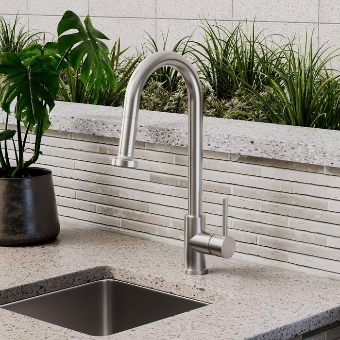 Kadence Single-Hole Stainless Steel Outdoor Kitchen Faucet