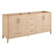 72" Arrietty Double Vanity with Outlets - Natural Bamboo - Vanity Cabinet Only, , large image number 0