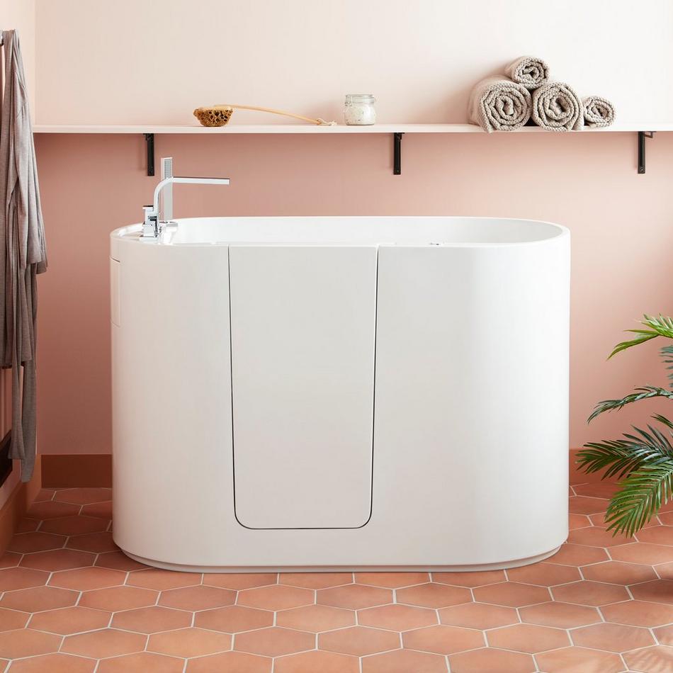 55" Kamiza Walk-In Freestanding Japanese Soaking Tub, , large image number 0