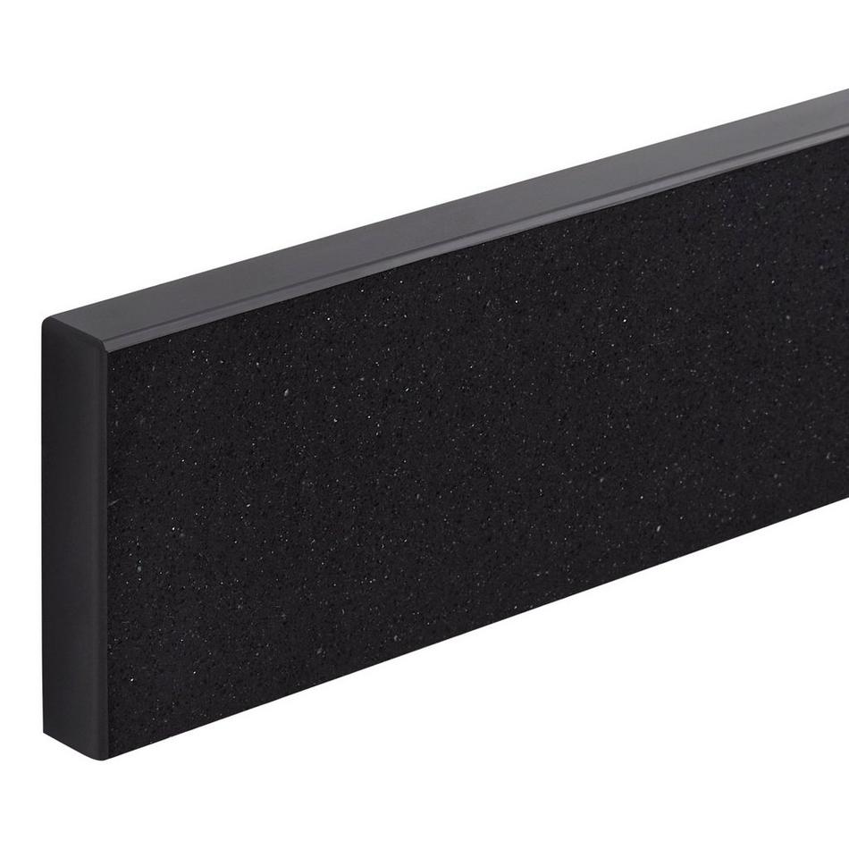 31" 2cm Vanity Backsplash - Carbon Black Quartz, , large image number 0